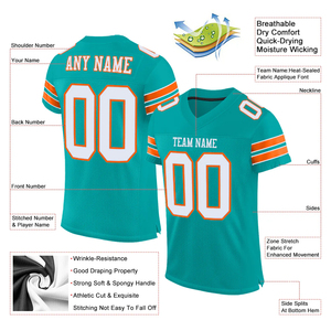 Nouveaux designs, nouvelle saison, maillots brodés, maillots de football américain, maillots brodés très demandés pour hommes, prix bas - Product Image 4