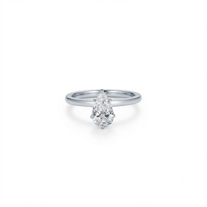 Pear Lab Created Diamond IGI Certified 10K 14K 18K Solid Gold DEF Color VS VVS Clarity Promise <b>Ring</b> <b>Proposal</b> <b>Ring</b> Teardrop <b>Ring</b> - Product Image 3