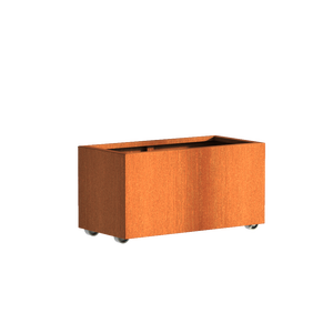 High Quality Design Round Rust Finish Metal Outdoor Planter Modern Industrial Style Freestanding Garden Container Planters - Product Image 2