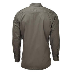 Chemise de travail Oxford vert olive autrichienne avec écusson et poche poitrine pour homme - Product Image 4