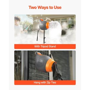 Cannone per Schiuma Portatile da 115 W, Potente Macchina per Schiuma da Giardino e Piscina con Supporto a Treppiede, Generatore di Schiuma Portatile per Feste - Product Image 6