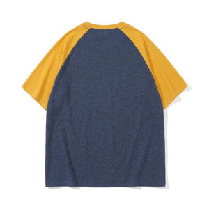 เสื้อยืดเบสบอลแขนสั้นผ้าคอตตอนหนา 200 กรัม ทรงปกติ สีพื้น คุณภาพสูง แบบ OEM สั่งทำสีได้ พร้อมโลโก้ - Product Image 2