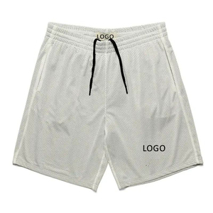 Shorts de basketball unisexes de haute qualité, respirants, à séchage rapide, légers, 100% polyester, taille élastique, service OEM ODM personnalisé - Product Image 6