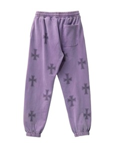 Conjunto Deportivo Unisex con Capucha y Estampado de Cruz Morada, Sudadera con Cierre Completo y Pantalones Jogger, Ropa Deportiva Informal Transpirable de Poliéster OEM - Product Image 6
