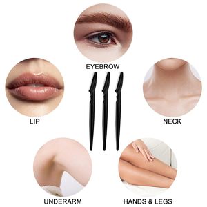 Eyebrow Razors Face Razors Multipurpose Exfoliating Dermaplaning Tools Eyebrow <b>Trimmers</b> Shaver with Protective Cover Facial - Product Image 2