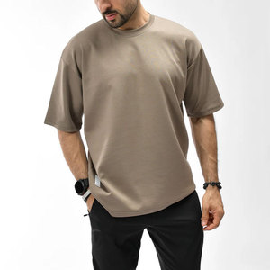 Venta de Fábrica OEM/ODM, Camiseta Deportiva de Cuello Redondo, Color Personalizado, Corte Holgado Regular, 100% Algodón, Transpirable, Ecológica, de Alta Calidad - Product Image 4