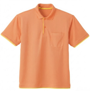 Camiseta de Verano para Hombre, Personalizada, Color Durazno, Manga Corta, Transpirable, de Secado Rápido, para Golf, Ajuste Atlético, Tejido 100% Algodón, Color Sólido - Product Image 1