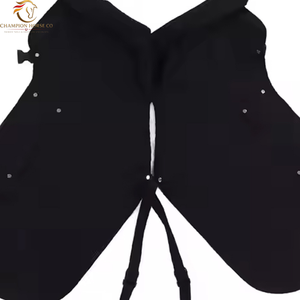 Tablier de ferrier unisexe en cuir croûte fin, durable, teint, avec broderie imprimée et fermeture à ceinture, pour adultes, pour le ferroage - Product Image 4