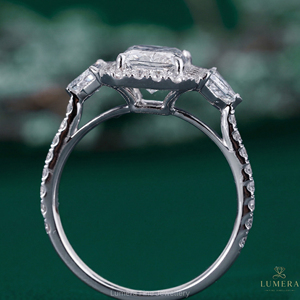 Anillo de Diamante Cultivado en Laboratorio con Corte Radiante Cadillac de 3.26 Quilates, Color D E, Oro Amarillo o Blanco Sólido de 9k, 10k, 14k, 18k, para Boda o Compromiso - Product Image 3