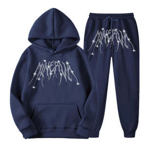 Kivotech Low Price Rhinestone Tracksuit Men Track Suits Wholesale Suits Sport Track Suit Training suit - Product Image 3