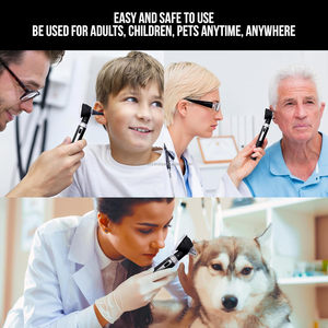 Debonairii High-Resolution Electric Steel Otoscope <b>Ear</b> <b>Camera</b> Doctors Nurses Students LED Scope Throat Nose Infection Detection - Product Image 5