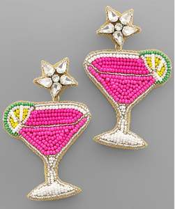 High Quality Choice Handwork Beaded Embroidery Heart Dangle Drop Earring Stylish Designer Luxury Fancy Trendy Premium For <b>Girl</b> - Product Image 4