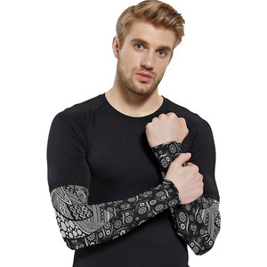 Manchons de compression personnalisés pour le sport (golf, volleyball, basketball, cyclisme) – Écologiques, respirants, en Spandex/Polyester, unisexe - Product Image 1