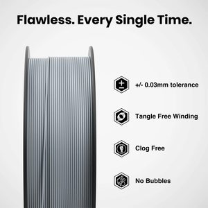 Silk PLA Filament 1.75mm 1kg Silver Glossy Finish ±0.03mm High Sheen FDM 3D Printing Filament <b>Clog</b>-Free Fast Shipping USA - Product Image 4