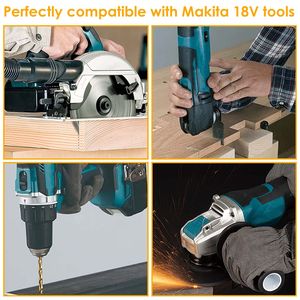 2 paquets de batteries d'outils électriques Li-Ion 18V, compatibles avec Makita 194205-3 194309-1 BL1830 BL1815, batterie au lithium-ion - Product Image 4