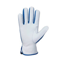 Gants de travail en cuir personnalisés avec logo, à bas prix, pour la sécurité des mains des hommes.