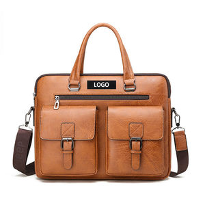 New Arrival Waterproof Lawyer Handbags Crossbody Shoulder Travel Business Laptop Bag PU <b>Leather</b> <b>Briefcase</b> Bags For Men - Product Image 5