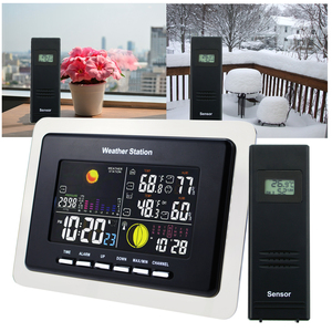 Estación Meteorológica Inalámbrica con Pantalla a Color y DCF77 RCC |   Termómetro Higrómetro Digital para Interiores y Exteriores, Barómetro para el Hogar y la Oficina - Product Image 5