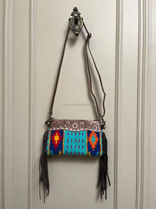 New Western Stylish Saddled <b>Blanket</b> Tooled Leather Sling Bags High Quality Aztec Leather Crossbody Bags Vintage Multi Color Bags - Product Image 3