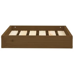 Lit pour chien en bois de pin massif brun miel durable 20,3 x 17,3 x 3,5 pouces, un lit confortable pour votre ami à fourrure - Product Image 3