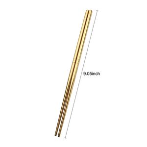 Hot China Wholesale 304 Stainless Steel Korean <b>Chopsticks</b> Business Gifts <b>Reusable</b> Multicolor Lightweight Tableware - Product Image 4
