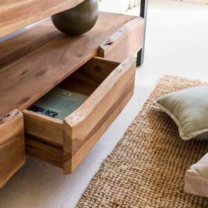 Mueble para TV Vandana Cresta Nova en madera de acacia con 3 cajones - Product Image 3