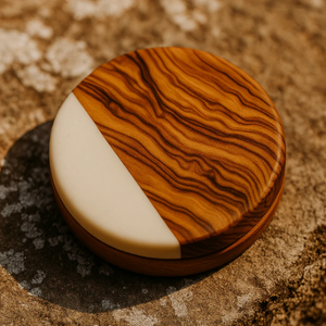 Premium Wooden Beverage Coaster Round Wood <b>Cup</b> <b>Mat</b> for Dining Table and Restaurant Use - Product Image 5