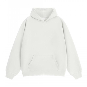 Sudadera con Capucha Lisa para Hombre, de Algodón Premium, Manga Larga, Bolsillo Canguro, con Cordón Ajustable - Product Image 2