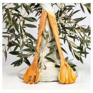 Classic Design Mango Wood Salad Server <b>Set</b> Elegant Home Restaurant Tableware Decoration <b>Flatware</b> for Weddings Wood Salad Server - Product Image 3