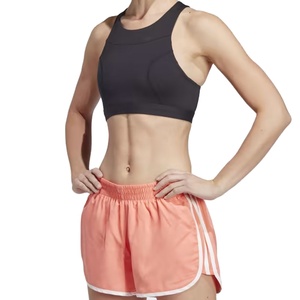 Vente chaude femmes formation professionnelle costume de sport brodé Fitness course Yoga vêtements courts motif bouton détail - Product Image 1