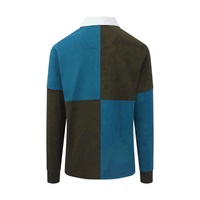 Camisetas de Rugby Vintage Personalizadas, Polo de Manga Larga, 100% Algodón, Logotipo Bordado, Camiseta de Rugby para Hombre