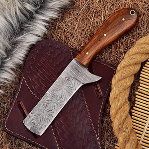 Cuchillo Profesional para Cortar Reses, Cuchillo de Acero con Alto Contenido de Carbono, Mango de Madera, Personalizable OEM, Cuchillos Industriales de Caza - Product Image 4