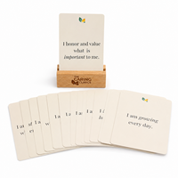 Cartes de Douche Personnalisées pour le Yoga Quotidien en Famille 365 Jours, Affirmations Sexy, Épaisses, Écologiques et Durables, Prix Usine