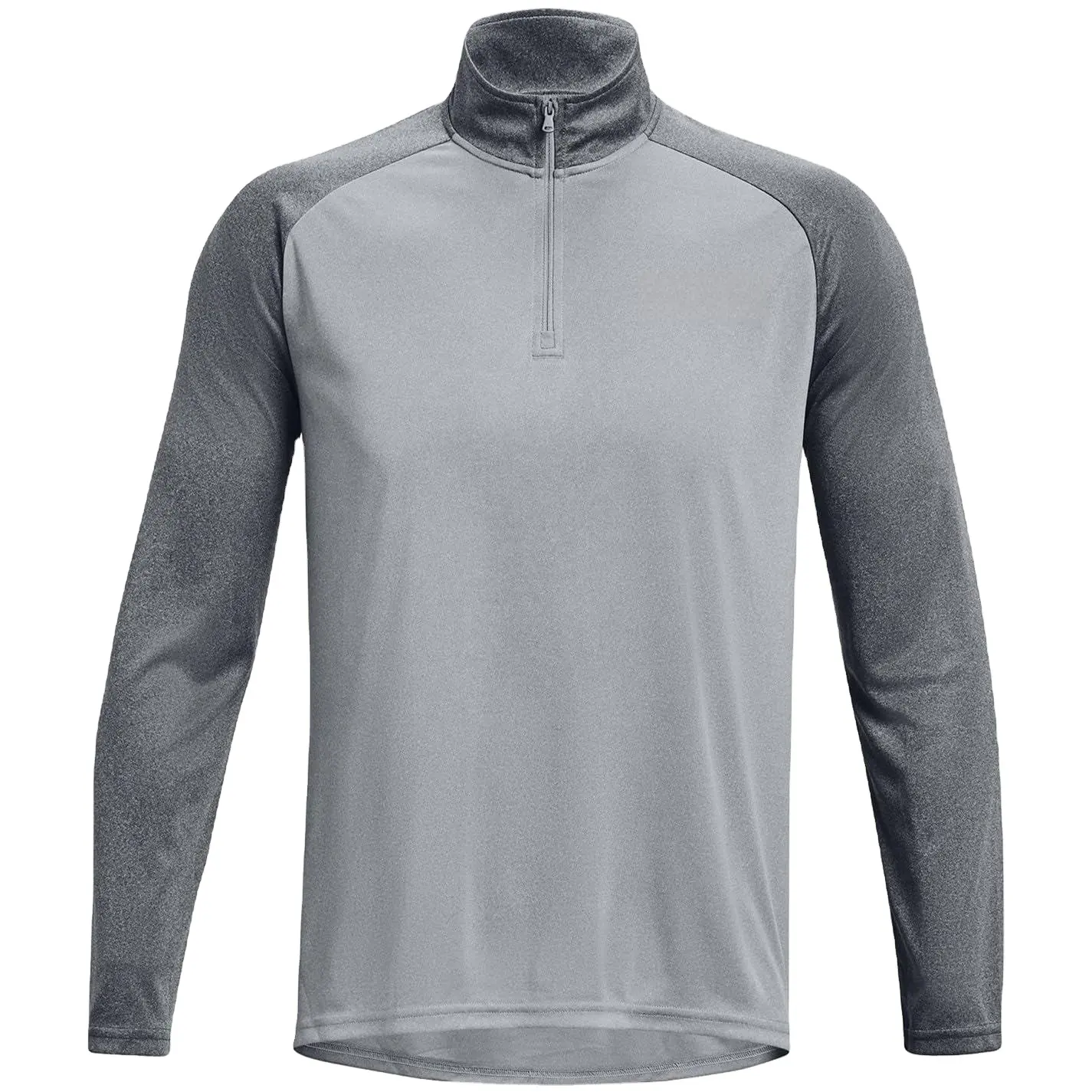 Custom Quick Dry Gym 1/4 Quarter Zip Pullover Shirt Fitness T Shirts Sportkleding Lange Mouwen Heren Jogging Shirt Voor Heren