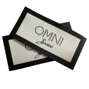 Étiquettes de vêtements en coton tissé personnalisées, badges imprimés écologiques pour manches, étiquettes à logo haute densité et claires - Product Image 4
