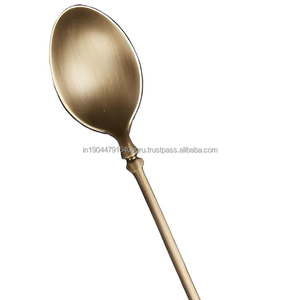 Vintage Style Handmade Matte Polish Antique Spoon for Hotel Restaurant Wedding Party - Product Image 1