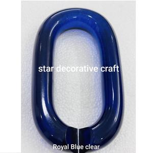 Cadena de eslabones de resina para decoración de pared, cadena transparente abierta para pared, hebilla de cadena, joyería DIY, cadena de eslabones cubanos de plástico acrílico para decoración de pared - Product Image 4