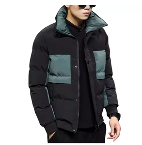 TRIBON SPORTS 2025 Winter <b>Men's</b> Fashion Hooded <b>Down</b> Puffer <b>Jacket</b> with 100% <b>Down</b> <b>Filling</b> Fleece Fabric Zipper Closure - Product Image 1