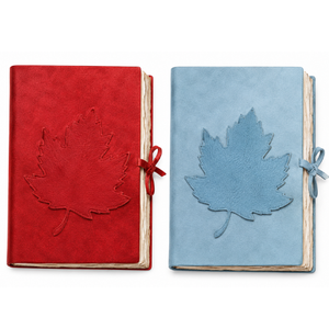 Journal en cuir suédé véritable fait main, journal rustique, carnet de voyage avec fermeture à ruban esthétique, pages vintage - Product Image 1