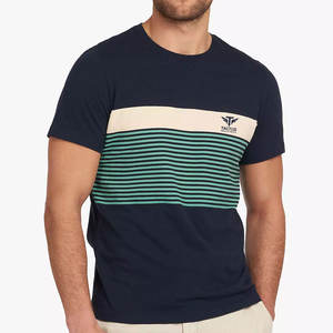 Camisetas de hombre de color sólido personalizadas al por mayor, transpirables, de gran venta, de corte holgado, estampadas, 100% algodón. - Product Image 1