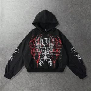 Vente en gros de sweats à capuche brodés en coton épais zippés, style streetwear oversize pour l'automne, avec personnalisation de marque par le fabricant - Product Image 1