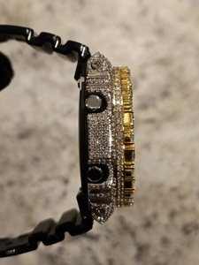 Montre de luxe en moissanite, taille poire, entièrement sertie de diamants, style hip-hop, pour homme, VVS1 - Product Image 3