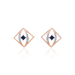 0.08ct Natural Diamond <b>Earrings</b> Round Brilliant VS-SI Clarity <b>Studs</b> in Solid Rose Gold <b>Fine</b> Jewelry Gift for Women - Product Image 2