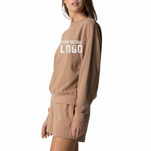 Sweat-shirt personnalisé pour femme en mélange de coton avec motif graphique – Vêtements en gros pour fabricants - Product Image 6