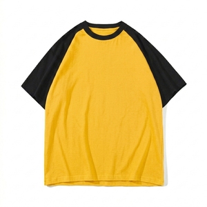 Heavyweight 250GSM Premium Cotton Single Jersey Boxy <b>Raglan</b> DTG Print Sleeve Graphic Blank Custom Manufacturer Men's <b>T</b> <b>Shirt</b> - Product Image 5