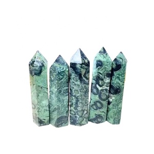 Puntas de Torre de Jaspe Kambaba de Alta Calidad, Obeliscos, Varitas, Piedras de Cristal Semipreciosas para Sanación Metafísica, Ecológicas - Product Image 1
