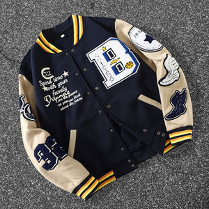 Custom Varsity <b>Jacket</b> <b>Men</b> Chaquetas Para Hombre Wholesale Price Streetwear with Unique Embroidery Man <b>Jackets</b> - Product Image 6