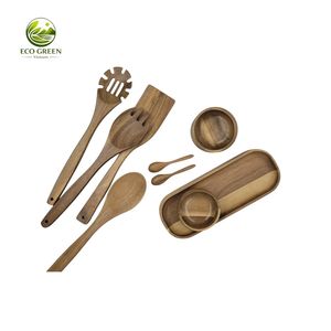 Cuillère à riz et louche de service classiques en bois écologique, grande cuillère de cuisine, cadeau d'affaires - Product Image 4