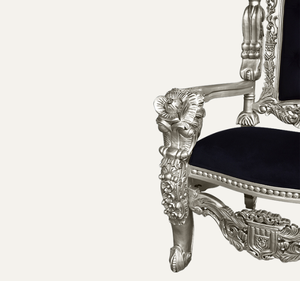 Silla de Trono de Madera de Caoba Sólida Personalizada, Clásica, Duradera, Hecha a Mano, Muebles para Sala de Estar y Eventos - Product Image 6