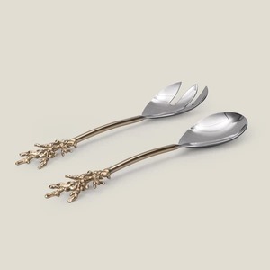 Colección de Utensilios para Servir Ensaladas de Acero Inoxidable de Lujo para Cenas y Eventos Contemporáneos - Product Image 2